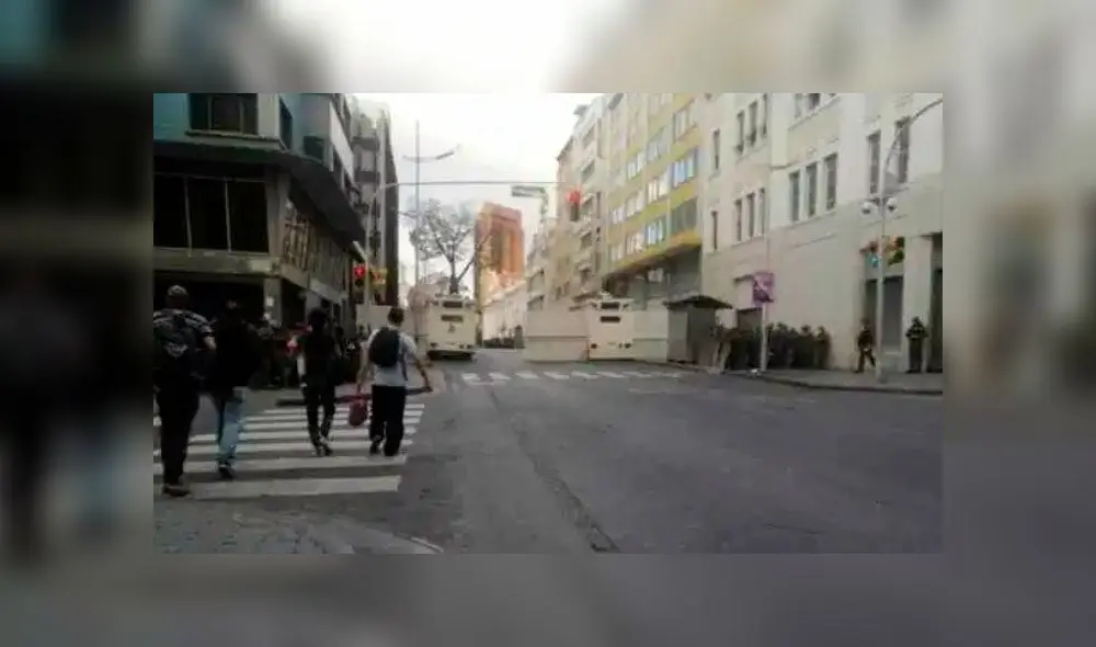 Cerco del gobierno de Maduro. Foto: Twitter. Cerco del gobierno de Maduro. Foto: Twitter.