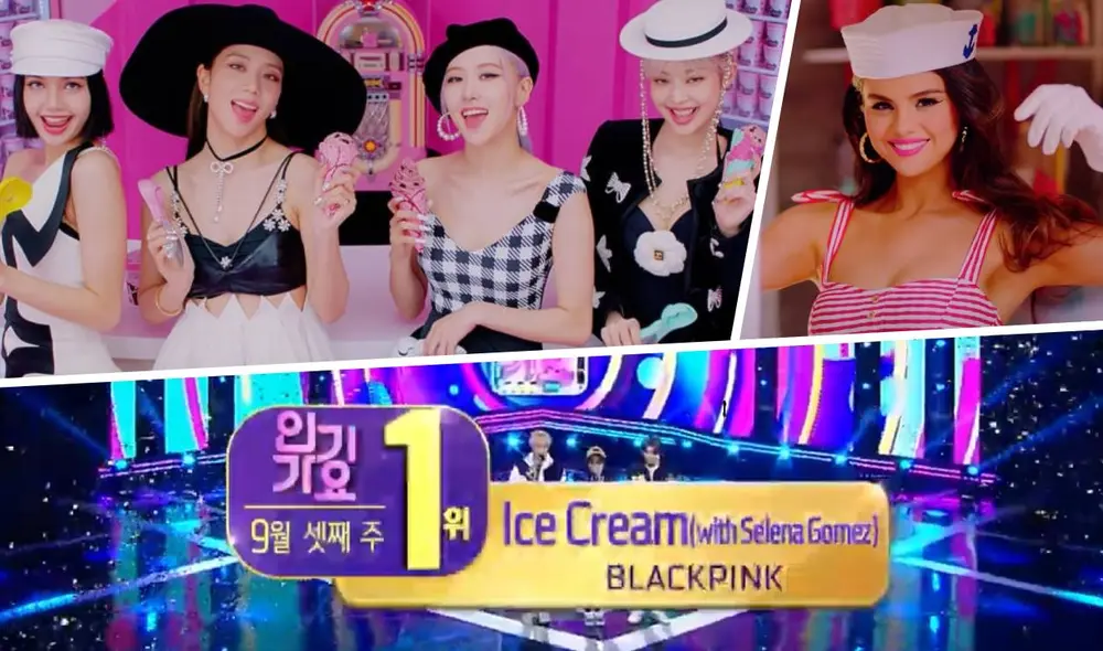 blackpink, ice cream selena gomez, first win