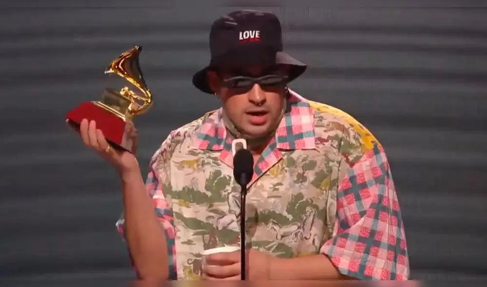 Bad Bunny defiende al reggaetón en los Latin Grammy 2019