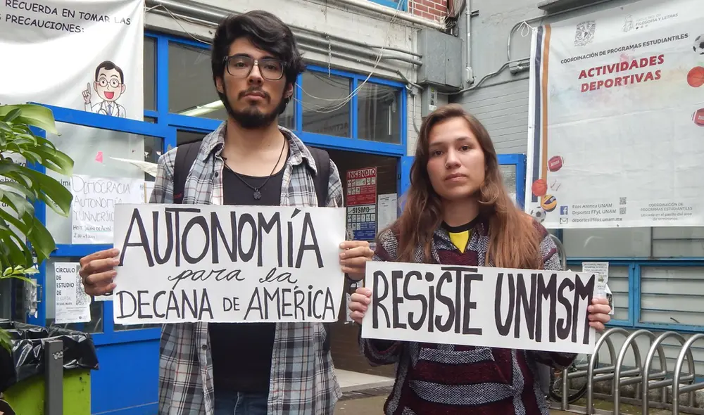 Protestas en San Marcos | Alumnos de la Universidad de México apoyan a estudiantes de San Marcos | UNMSM |