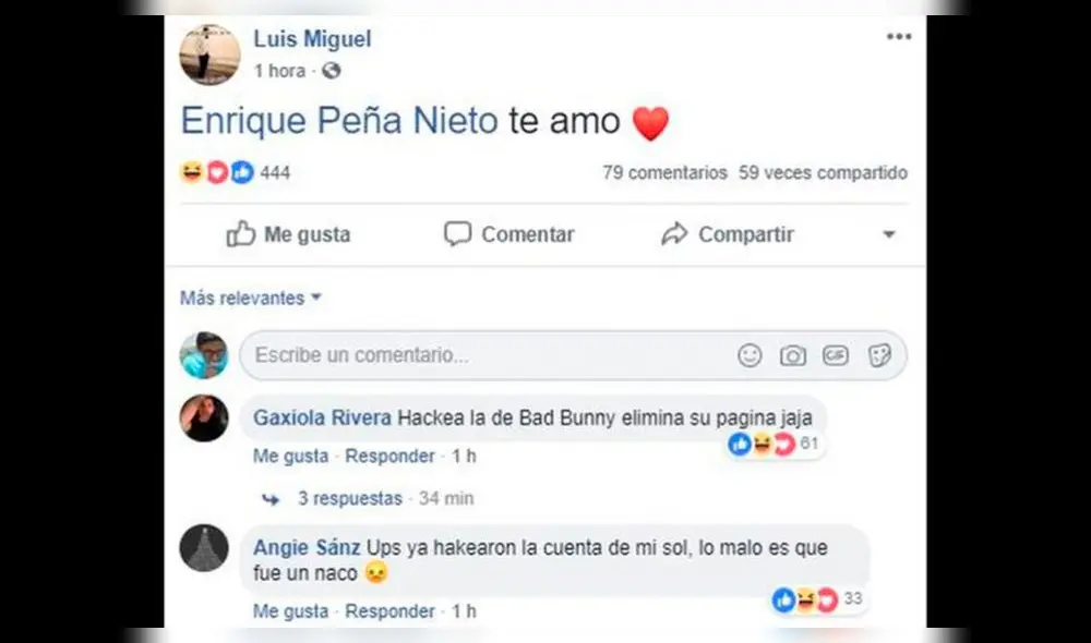 Facebook: Hackers se burlan de Luis Miguel con curiosos memes [FOTOS]