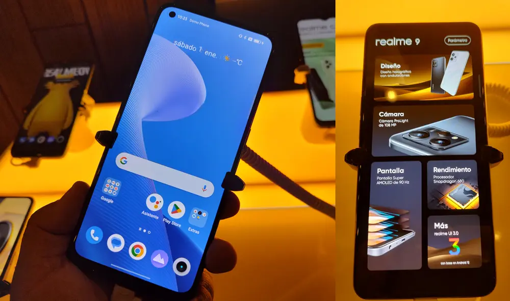 El teléfono de Realme tiene una pantalla Super AMOLED de 6.4 pulgadas. Foto: Juan José López Cuya / La República