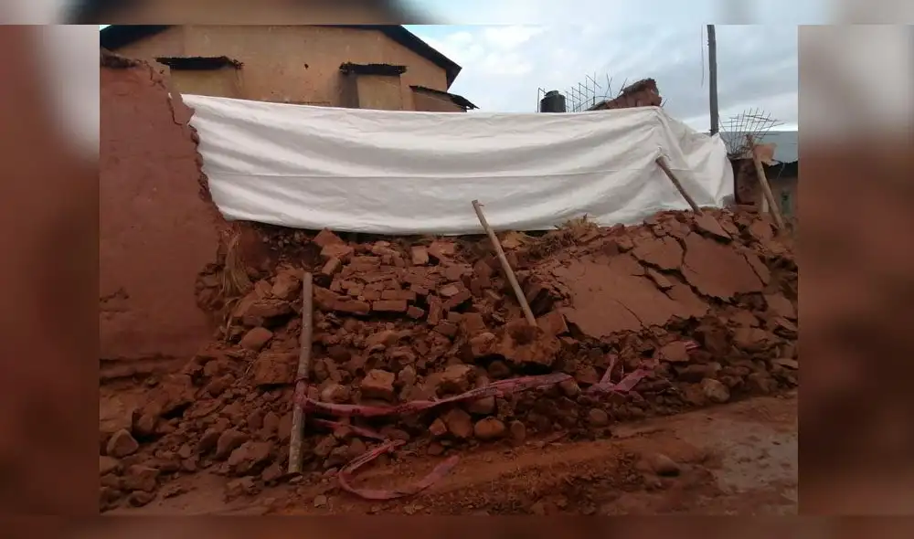 Puno: Pared del templo San Pedro colapsa por intensas lluvias. Puno: Pared del templo San Pedro colapsa por intensas lluvias.