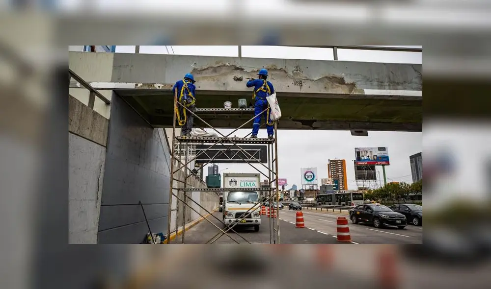 Personal de la comuna limeña se encargó de reparar la infraestructura del puente. Créditos: Municipalidad de Lima.