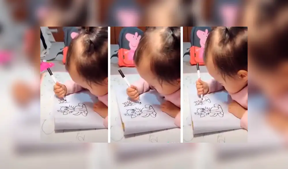 Facebook viral: niña impresiona con su talento al dibujar a la perfección unos gatos [VIDEO] 