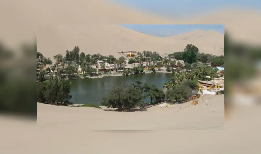 Hace falta sistema de bombeo de agua para preservar laguna Huacachina. Foto: Infotur Hace falta sistema de bombeo de agua para preservar laguna Huacachina. Foto: Infotur