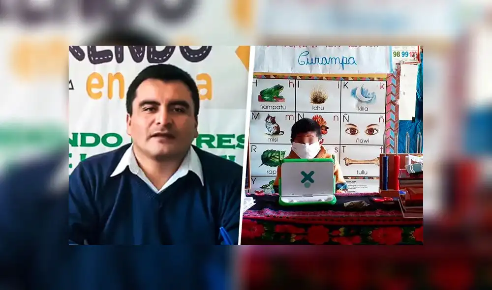 El maestro recorrió las viviendas de sus alumnos para entregarles los dispositivos y materiales de trabajo. Foto: Cortesía/ Composición La República. El maestro recorrió las viviendas de sus alumnos para entregarles los dispositivos y materiales de trabajo. Foto: Cortesía/ Composición La República.