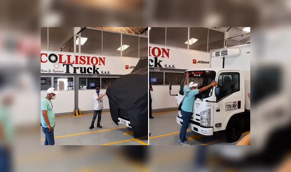 El hombre fue sorprendido al recibir su camión completamente restaurado. Foto: Facebook El hombre fue sorprendido al recibir su camión completamente restaurado. Foto: Facebook