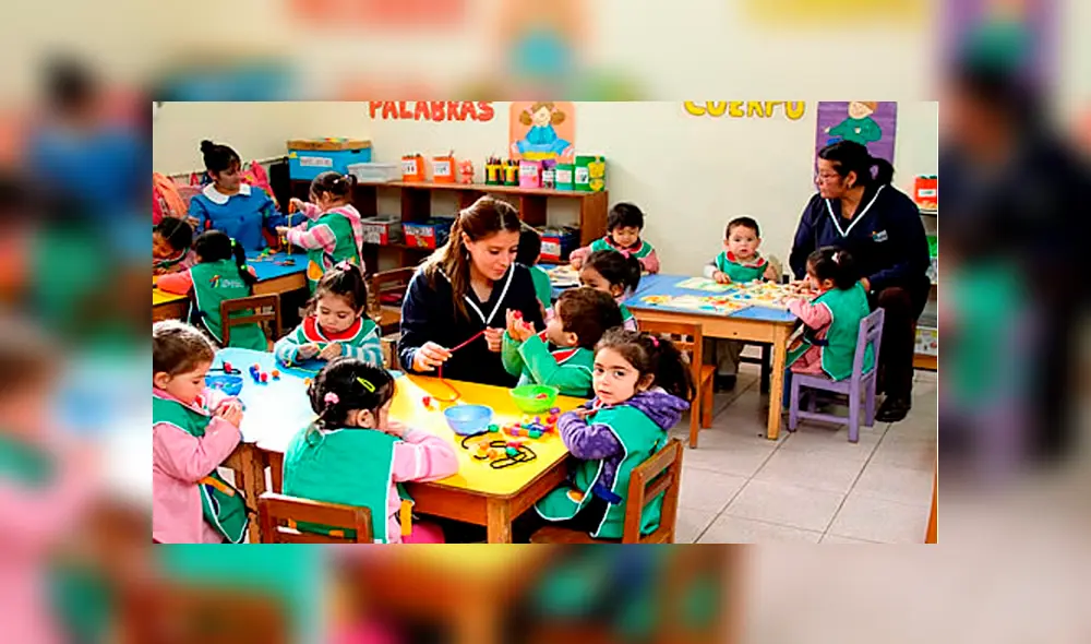 Ministerio de Educación anuncia incremento de sueldos a los auxiliares de nivel inicial y secundaria. Foto: Difusión