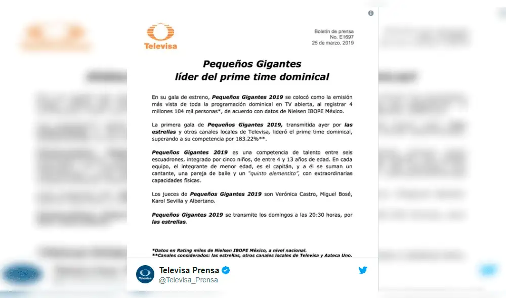 Televisa se "burla" de TV Azteca por el bajo rating de 'La Voz México' Televisa se "burla" de TV Azteca por el bajo rating de 'La Voz México'