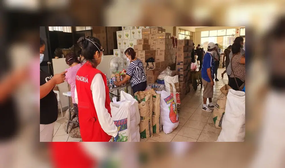 Contraloría supervisa entrega de canasta de víveres en 38 municipios de Lima y Callao