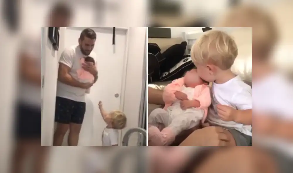 Desliza las imágenes para ver más detalles de la amorosa reacción que tuvo este niño al conocer a su hermanita. (Foto: captura) Desliza las imágenes para ver más detalles de la amorosa reacción que tuvo este niño al conocer a su hermanita. (Foto: captura)