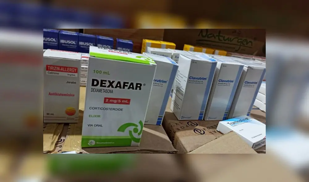 Policía incauta medicinas adulteradas. Créditos: Luis Villanueva / URPI-GLR