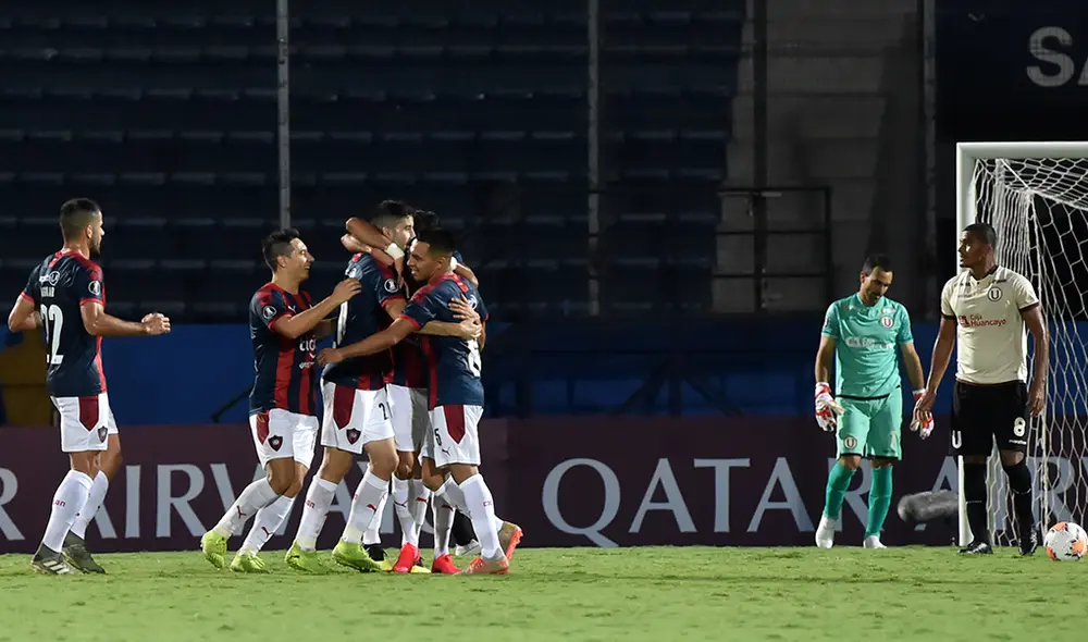 Federico Carrizo anotó el 1-0 para Cerro Porteño ante Universitario por la Cop Libertadores 2020. | Foto: AFP
