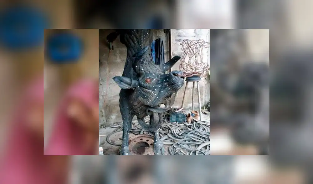 Facebook viral: joven africano sorprende al mundo al crear esculturas con llantas recicladas [FOTOS]