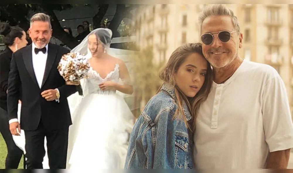 El cantante venezolano presumió un conmovedor momento junto a su hija menor en su camino al altar. (Foto: Composición)