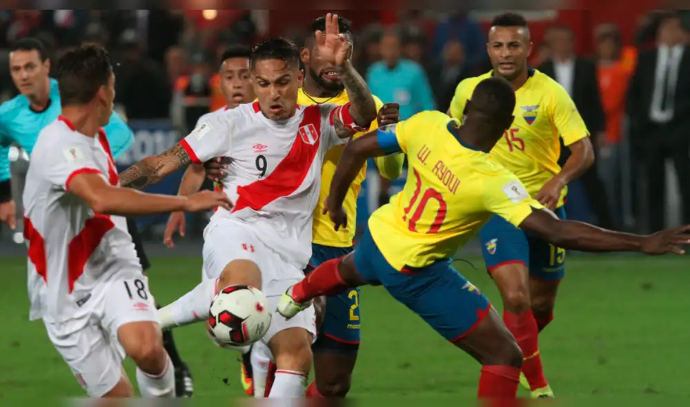 Perú vs. Ecuador: programación, hora, canal y fecha del partido por Eliminatorias Rusia 2018