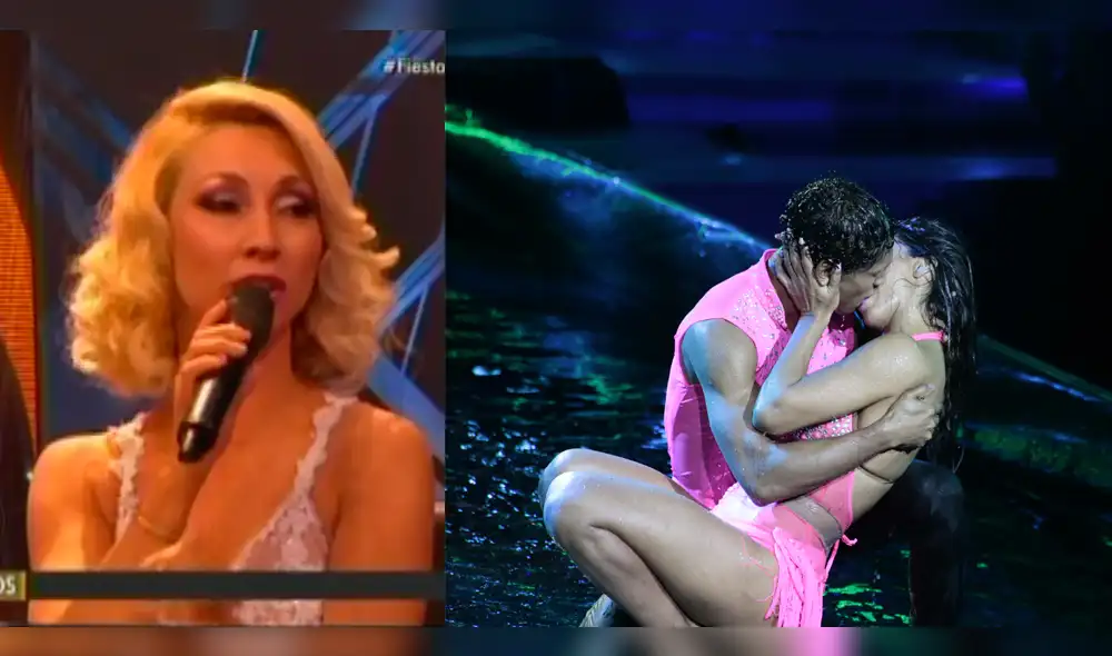 Karen Dejo y Waldir Felipa se dieron apasionado beso frente a Belén Estévez [VIDEO]