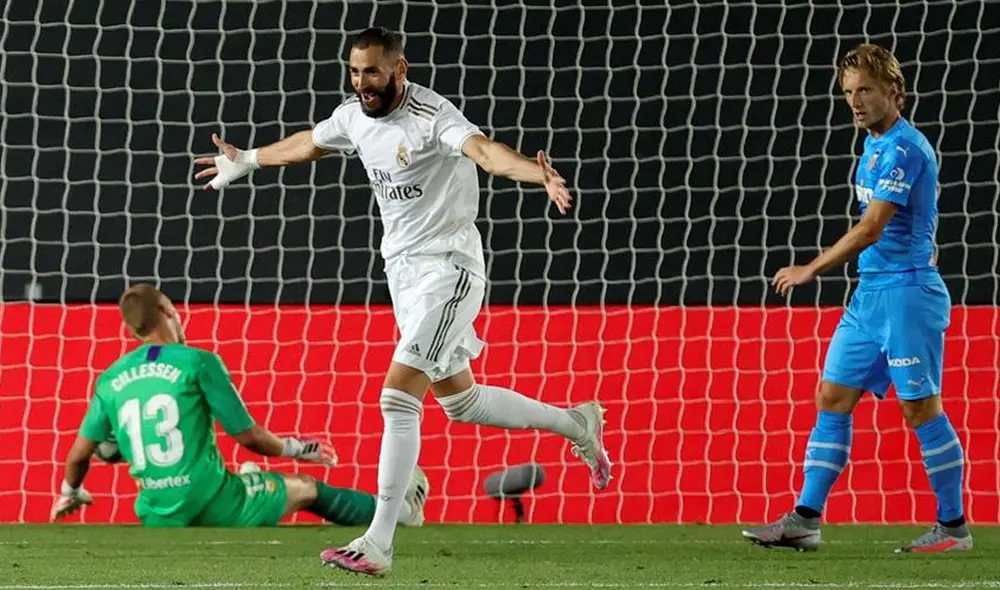 Benzema anotó golazo en victoria de Real Madrid vs. Valencia. | Foto: EFE Benzema anotó golazo en victoria de Real Madrid vs. Valencia. | Foto: EFE