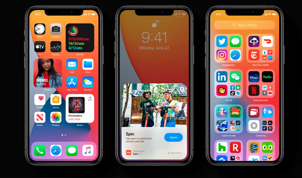 iOS 14 es el actual sistema operativo de varios iPhone. Foto: Apple