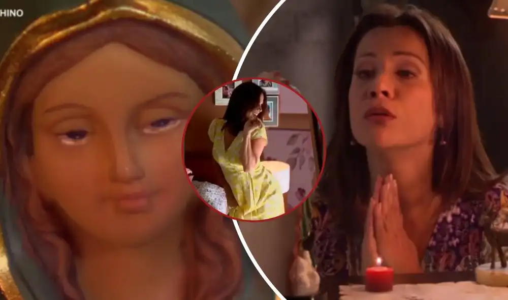 "Al fondo hay sitio" le regaló un momento a Charito como si fuese un personaje de "La rosa de Guadalupe" tras el hurto de sus fotos íntimas con Koki. Foto: composición/América TV