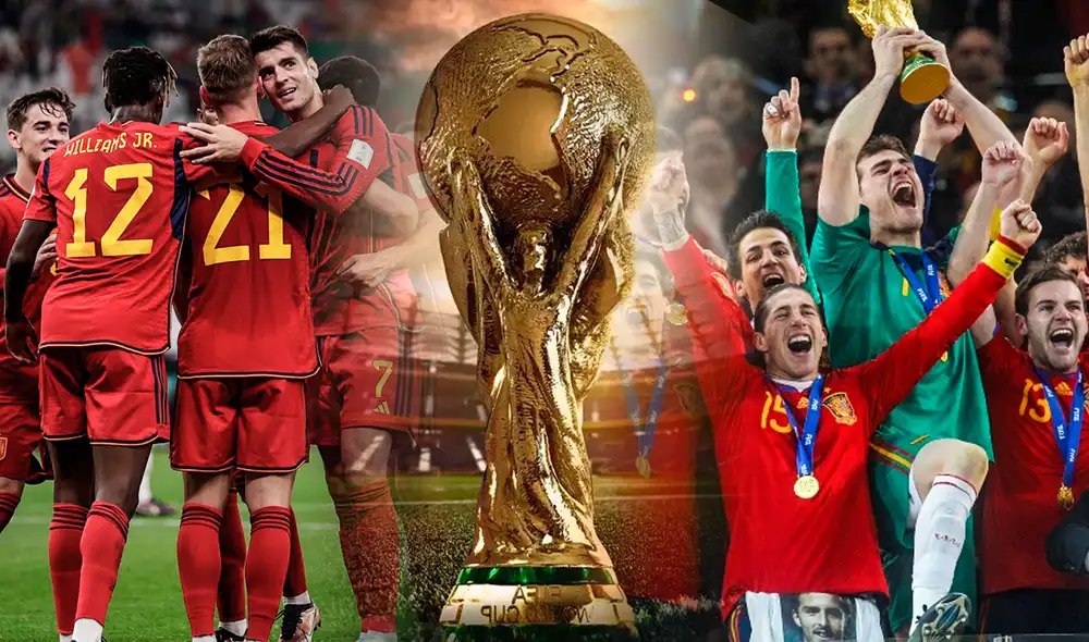 España venció 7-0 a Costa Rica por la primera jornada Qatar 2022. Foto: composición LR/ AFP