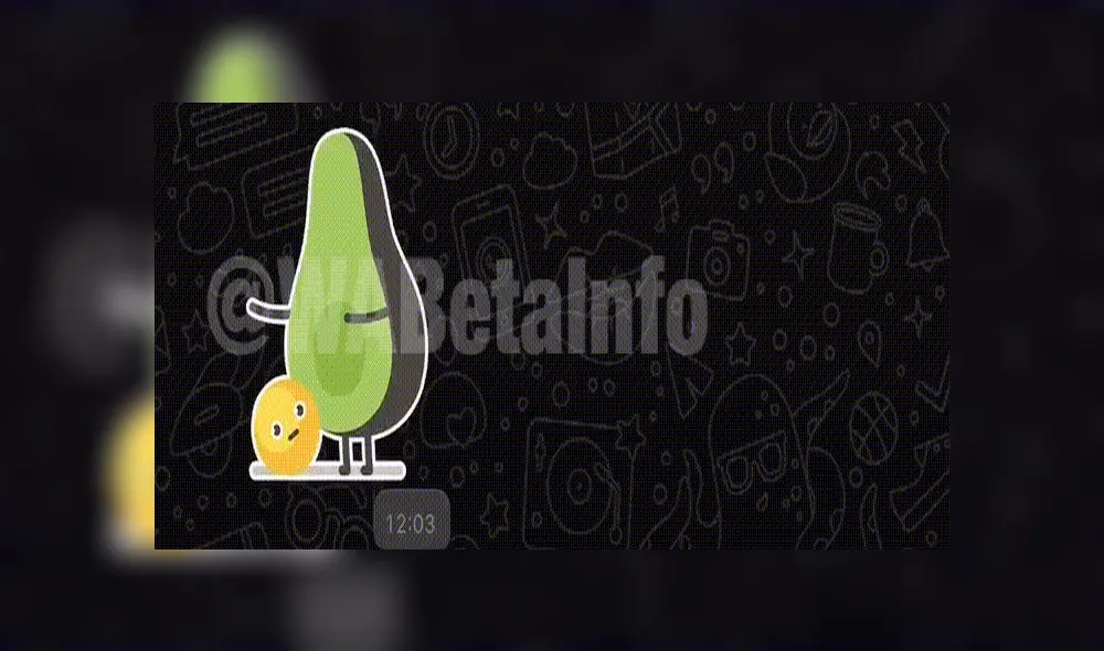 Desliza para ver cómo lucirán los stickers animados de WhatsApp. Foto: Captura.