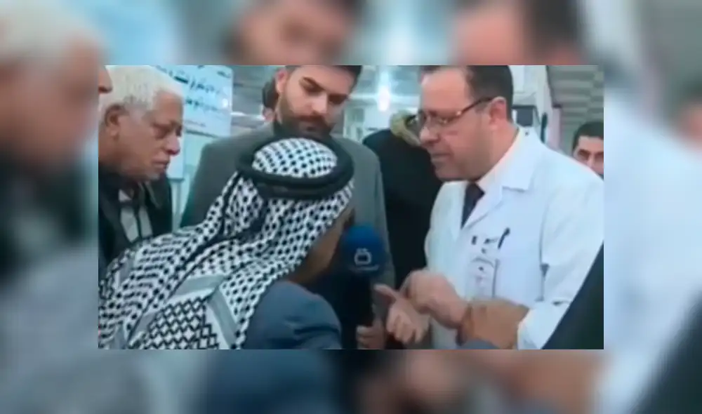 Un ciudadano iraquí falleció víctima de un fulminante ataque al corazón cuando reclamaba en la puerta de un hospital de Bagdad, Irak, por la situación política de su país.