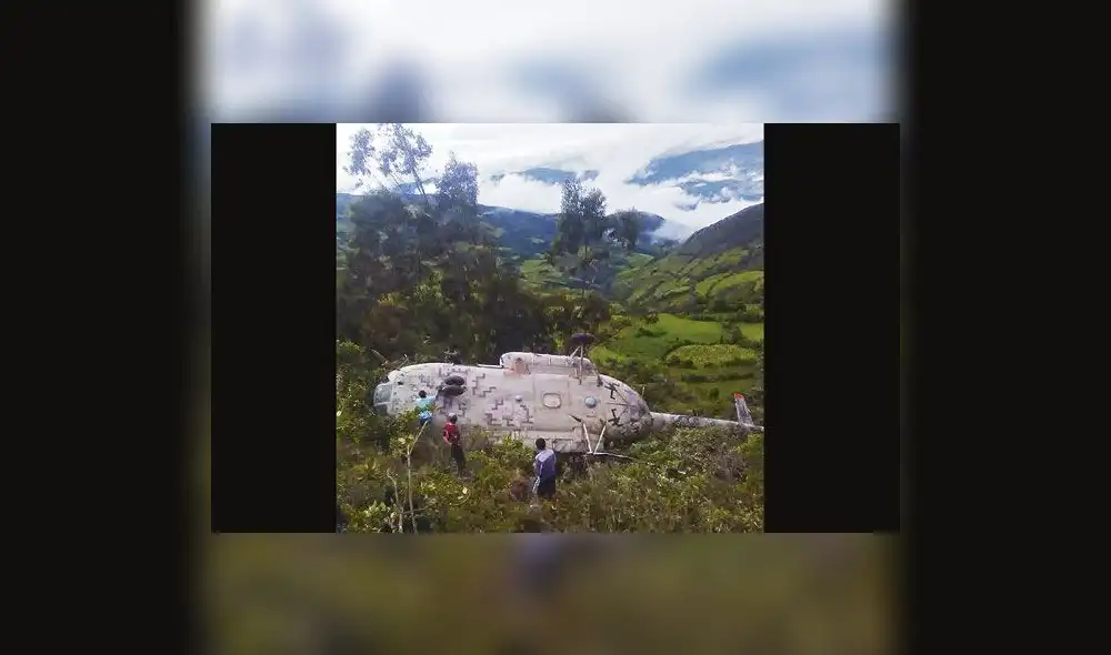 Helicóptero del Ejército cayó en la sierra de Piura y dejó siete heridos