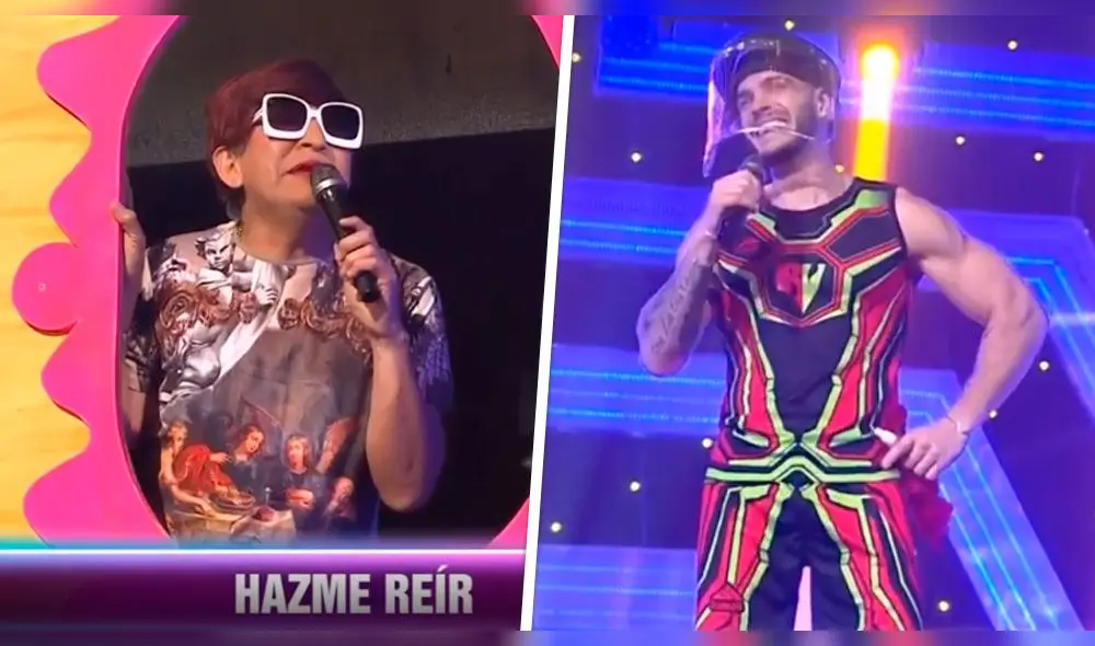 El cómico tomó de punto al 'combatiente' para jugarle una de sus pesadas bromas. Foto: composición captura América TV. El cómico tomó de punto al 'combatiente' para jugarle una de sus pesadas bromas. Foto: composición captura América TV.