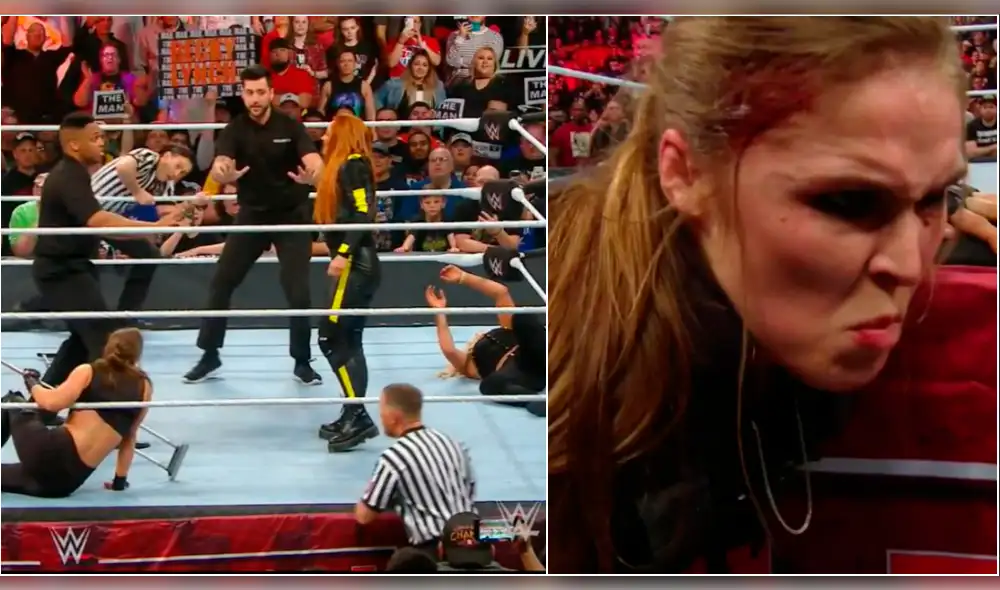 WWE Elimination Chamber 2019: Becky Lynch masacró a Ronda Rousey y Charlotte Flair