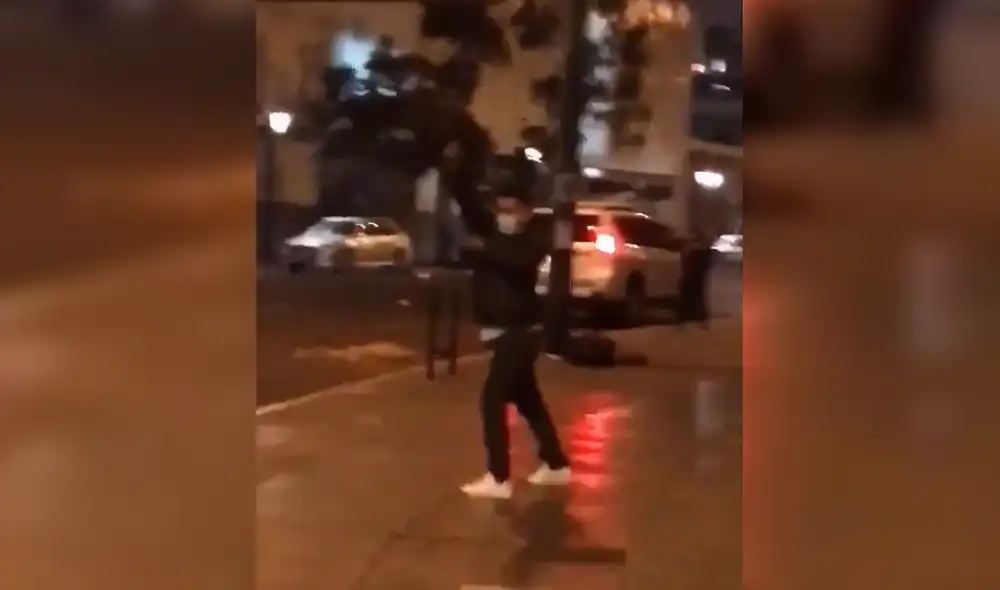 Según testigos, sujeto que hizo disparos al aire era un agente Terna. Foto: captura de video Twitter @PabloZ296 Según testigos, sujeto que hizo disparos al aire era un agente Terna. Foto: captura de video Twitter @PabloZ296