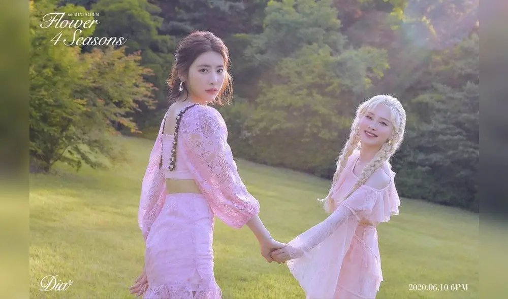 DIA: HUIHYEON y YEBIN en photo concept del sexto mini-álbum ‘Flower 4 Seasons’.