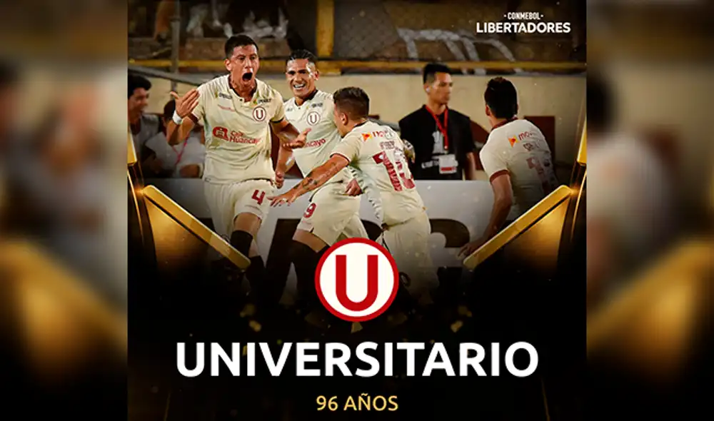 La Conmebol saludo a Universitario por su aniversario. Foto: Twitter Conmebol Libertadores. La Conmebol saludo a Universitario por su aniversario. Foto: Twitter Conmebol Libertadores.