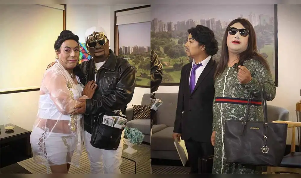 Yahaira Plasencia, Jefferson Farfán y Melissa Klug son imitados por el programa de Jorge Benavides. Foto: José Abanto