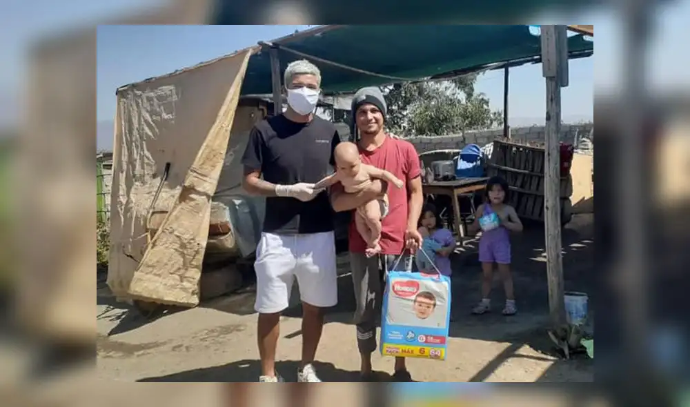 Hinostroza fue uno de los primeros en entregar donaciones por la pandemia