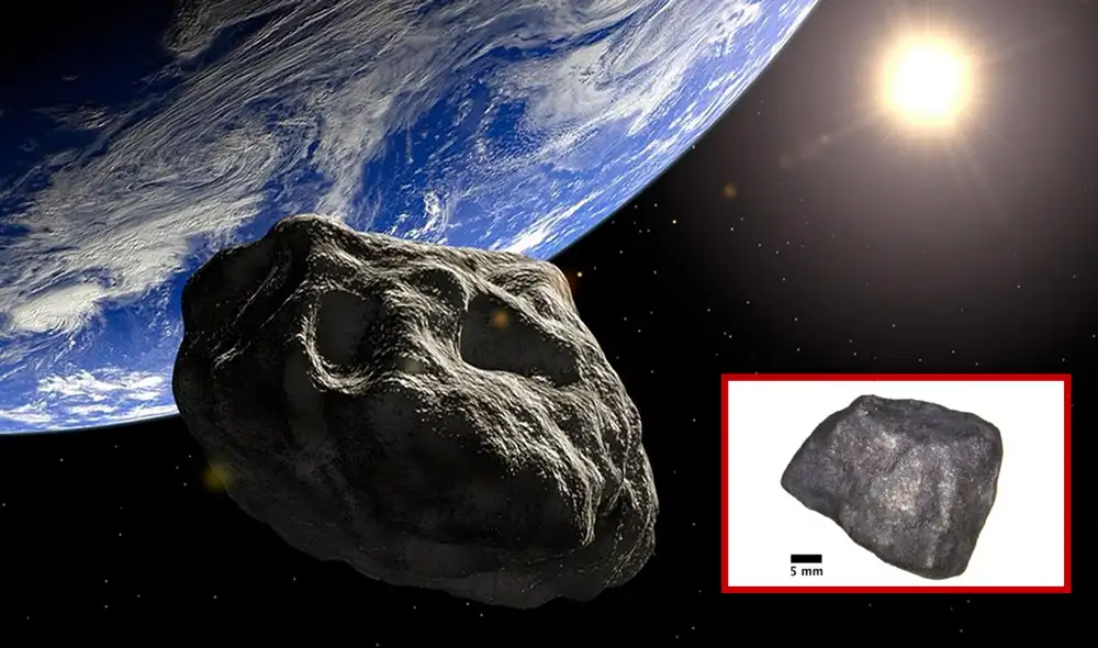 Micrografía del meteorito caído en Strawberry Lake, Michigan, Estados Unidos | Foto: Composición LR / EFE / Field Museum Micrografía del meteorito caído en Strawberry Lake, Michigan, Estados Unidos | Foto: Composición LR / EFE / Field Museum