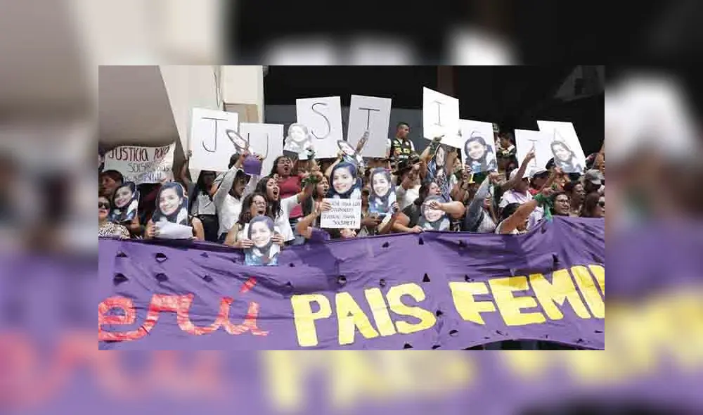 Colectivo feminista exigen justicia para Solsiret Rodríguez. Foto: La República.