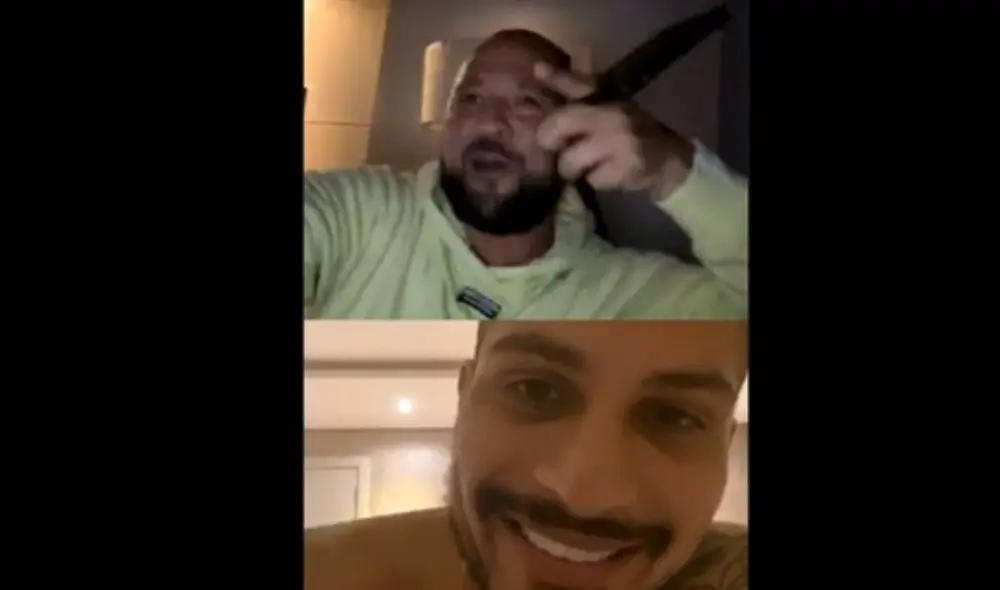 Paolo Guerrero y el 'Chino' Take contaron anécdotas de Brasil. Foto: Instagram Paolo Guerrero y el 'Chino' Take contaron anécdotas de Brasil. Foto: Instagram