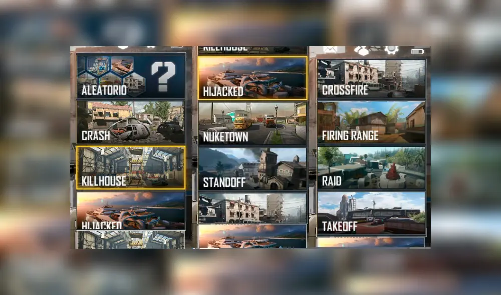 Mapas de Call of Duty Mobile (por ahora).