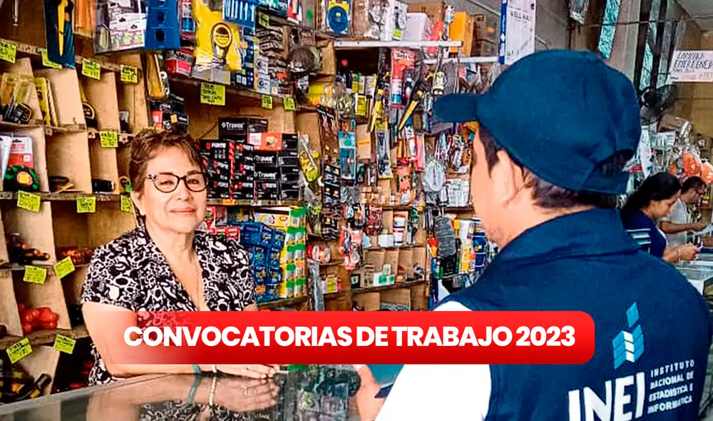 Convocatorias de trabajo 2023: postula ya al INEI para ser encuestador y actualizador-registrador. Foto: composición LR/INEI Convocatorias de trabajo 2023: postula ya al INEI para ser encuestador y actualizador-registrador. Foto: composición LR/INEI
