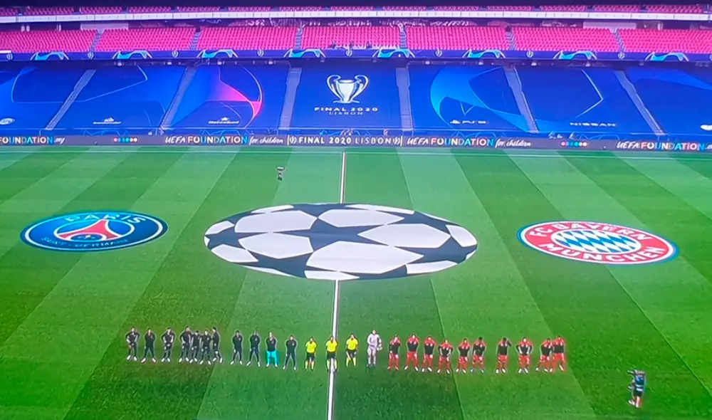 Himno Final Champions League 2020. Captura ESPN