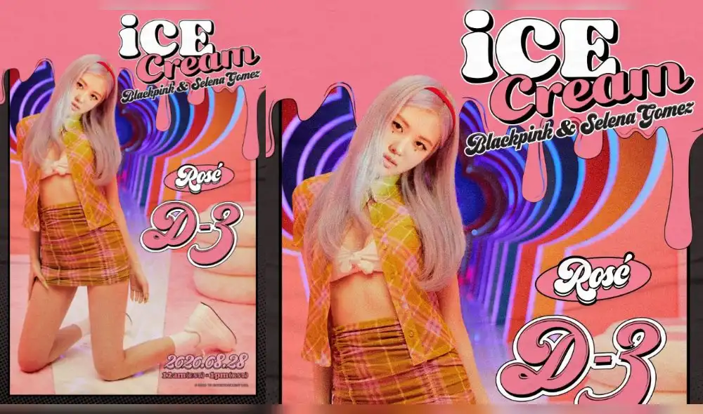 Rosé, blackpink, ice cream