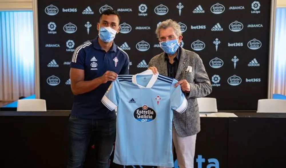 Renato Tapia fue presentado como nuevo elemento del Celta de Vigo. | Foto: Captura de Celta de Vigo.