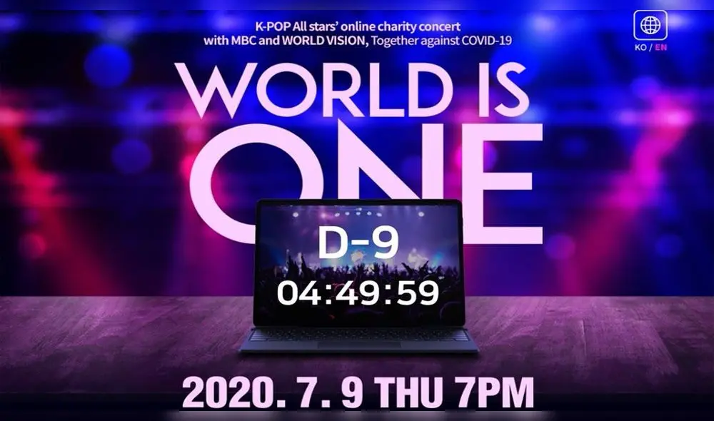 Line-up del World is ONE. Créditos: MBC