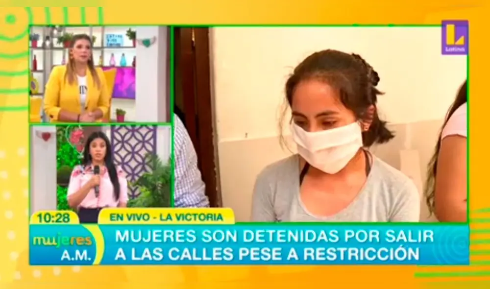 Maricarmen Marín se conmovió por historia de joven madre. Foto: Captura.