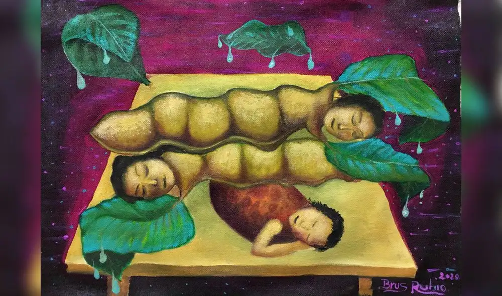 "Dulces sueños niños frutas", donación del artista Brus Rubio.