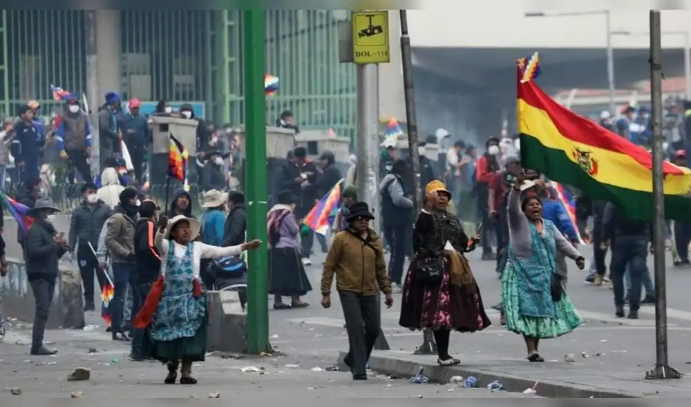 Marcha en Bolivia. Foto: difusión Marcha en Bolivia. Foto: difusión