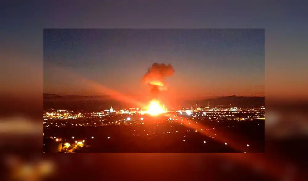 Explosión en Tarragona, España. Foto: Difusión