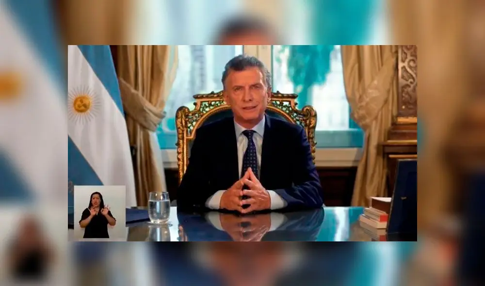 Mauricio Macri, presidente de Argentina. Foto: captura de pantalla.